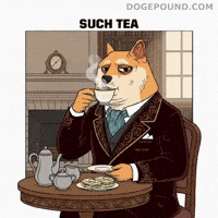 The Tea Drinking GIF by Doge Pound