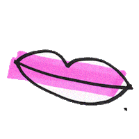 Lips Kiss Sticker by Uitgeverij De Fontein