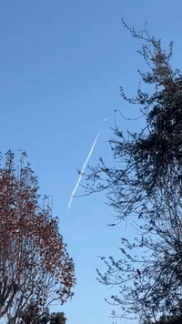 SpaceX Falcon Launches Through Clear Florida Skies