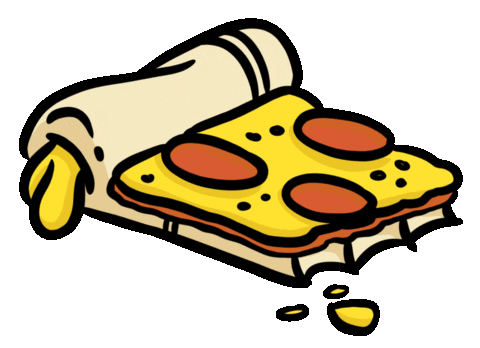 Pizza Trash Sticker by Mike O.