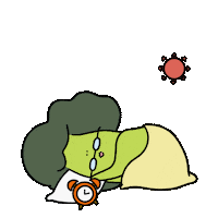 Oat_lee cool nice morning sleep Sticker