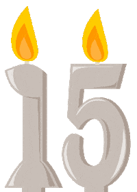 Birthday Flickering Sticker