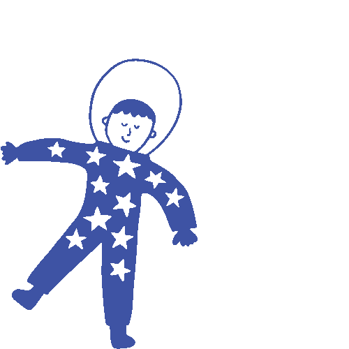 Spaceman Rocketship Sticker by ergoPouch