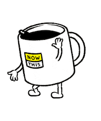 Coffee Dancing Sticker by NowThis 