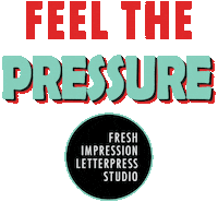 letterpress typehigh Sticker by fresh.impression