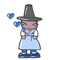 Korea Hanbok Sticker by Vanesa Longchamp