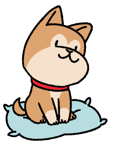 Happy Dog Sticker by Ai and Aiko