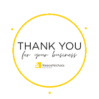 reecenichols thank you real estate realtor real estate agent Sticker