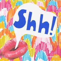 Lower Your Voice Be Quite GIF by Partiful