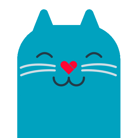 Cat Love Sticker by MeraPetfood