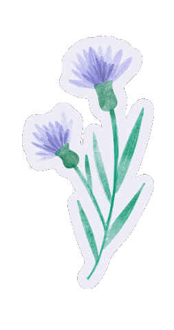 Godsgirltrish girl summer sticker blue Sticker