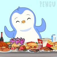 Hungry Fast Food GIF by Pudgy Penguins