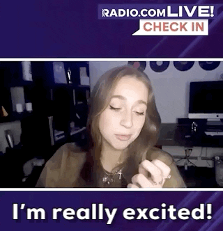 Excited Checkin GIF by Audacy