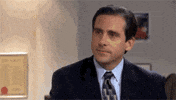 The Office gif. Steve Carell as Michael Scott looking blankly and saying, "Why are you the way that you are?"
