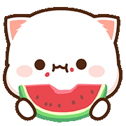 Water Melon Nom Sticker