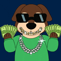 Balling Cool Dog GIF by ChesterAbstract