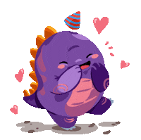wizardwithin love heart celebrate birthday Sticker