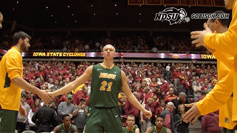 north dakota state basketball GIF by NDSU Athletics