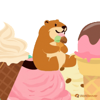 Treat Yourself Ice Cream Sticker by WorkBeaver