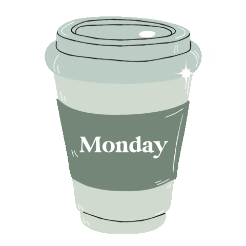 mondaygirl coffee women monday motivation Sticker
