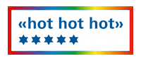 Happy Hot Hot Hot Sticker by digitec.ch