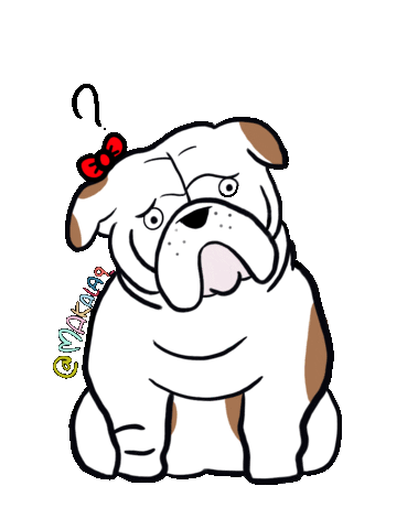 dog love Sticker by makala9_