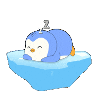 Good Night Sleeping Sticker by Pudgy Penguins