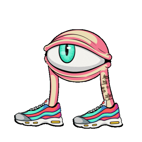 who_dat_j0ny giphyupload illustration eye watch Sticker