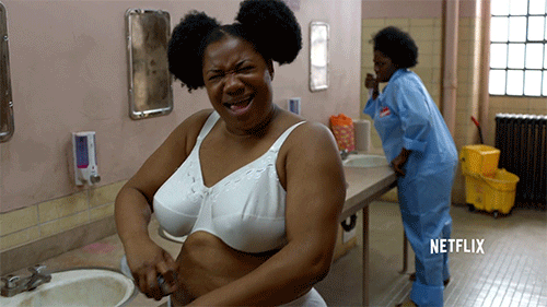 orange is the new black happy dance GIF by Yosub Kim, Content Strategy Director