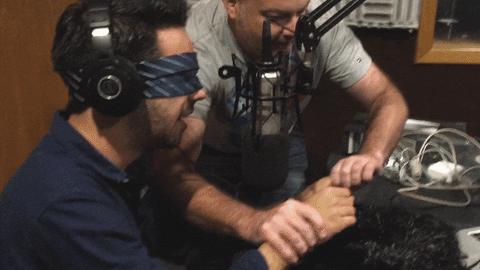 scared hair GIF