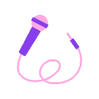 Voicebooking sing microphone unplugged voiceover Sticker