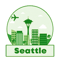 Travel Flying Sticker by Seattle-Tacoma International Airport