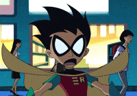 Shocked Teen Titans GIF