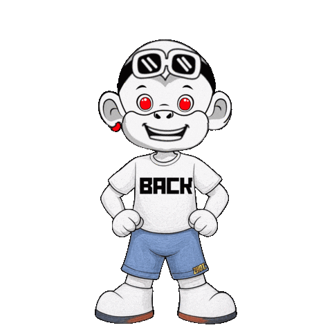 Glow Up Back Again Sticker by Zhot