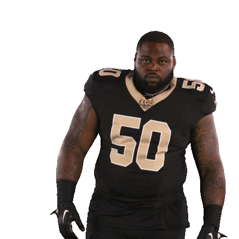 Nfl Armscrossed Sticker by New Orleans Saints