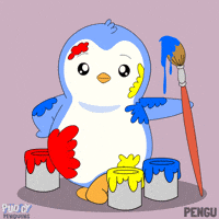 Art Artist GIF by Pudgy Penguins