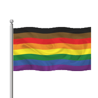 Rainbow Gay Sticker by David Rielly-MacLellan