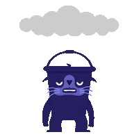 water rain Sticker