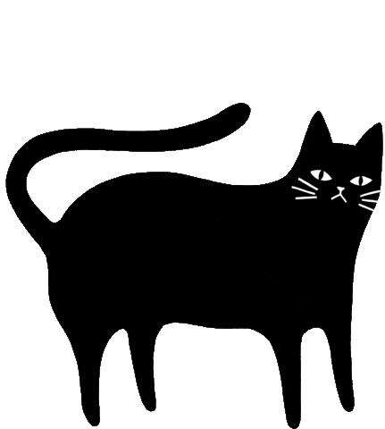 Black Cat Sticker