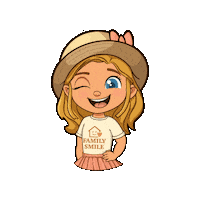 Familysmile wink lisa smirk confident Sticker