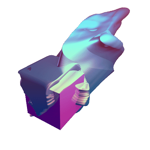 3D Blob Sticker by Vince Mckelvie