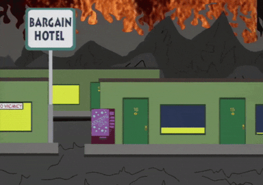fire hotel GIF by South Park 