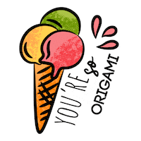 Summer Icecream Sticker by Origami Bikini