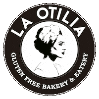 laotilia logo vegan breakfast bakery Sticker