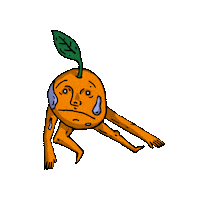 Seepie orange reggae seep seepie Sticker