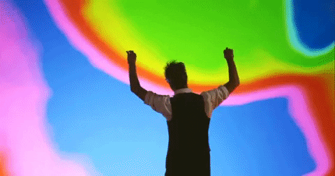 Happy Rainbow GIF by Matt Berninger