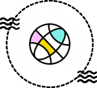 Space Spinning Sticker by clever carbon