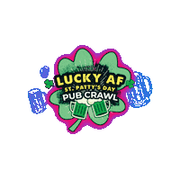 sdnightlifetours st patricks day st pattys day st pats bar crawl Sticker