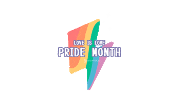 LSY031 love rainbow proud lightning Sticker