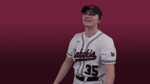 siusalukis giphyupload siu salukis siusoftball GIF